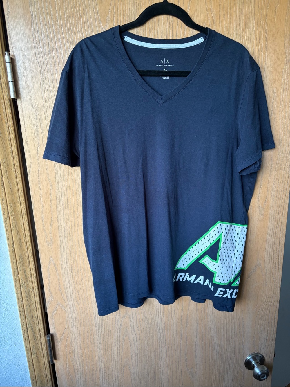 Armani Exchange Navy  V-Neck Tee XL